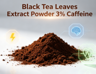 Black Tea Leaves Extract Powder 3% Caffeine HPLC, Natural Raw Material for Beverage & Supplements