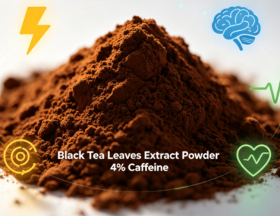 Black Tea Leaves Extract Powder 4% Caffeine HPLC, Natural Raw Material for Beverage & Supplements