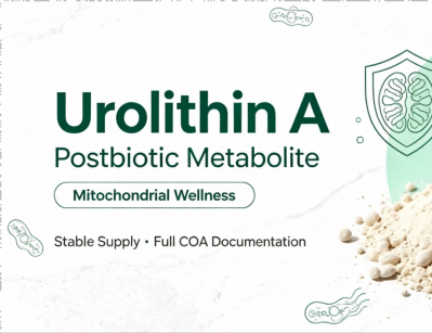 High purity Urolithin A powder, anti aging nutraceutical raw material for dietary supplement production